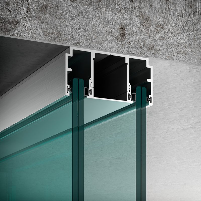 Materia - Profilo esterno da soffitto con vetro doppio